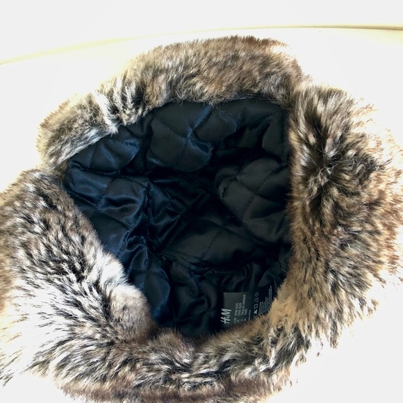 Men’s winter imitation fur aviator hat - Picture 2 of 5